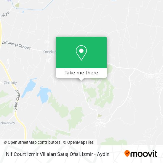 Nif Court İzmir Villaları Satış Ofisi map