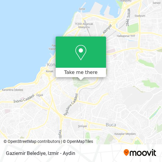 Gaziemir Belediye map