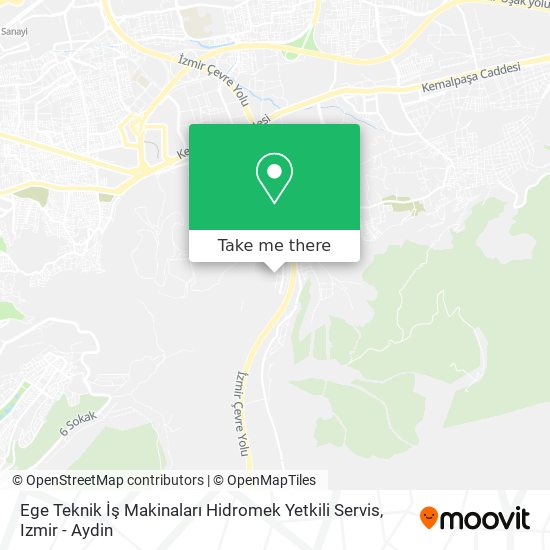 Ege Teknik İş Makinaları Hidromek Yetkili Servis map