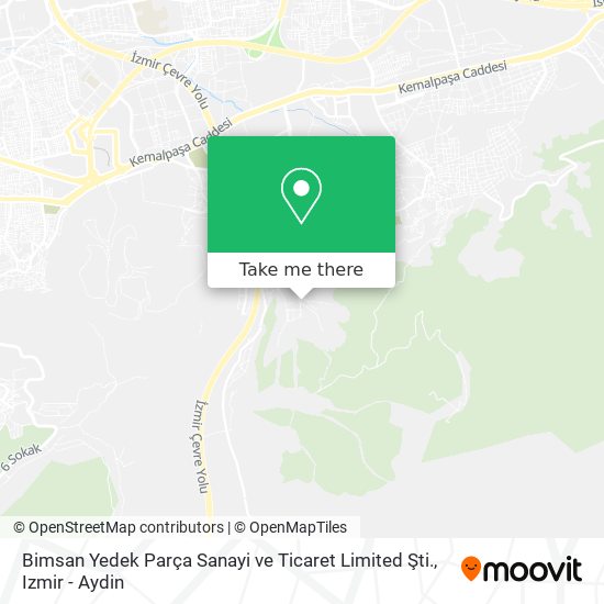 Bimsan Yedek Parça Sanayi ve Ticaret Limited Şti. map