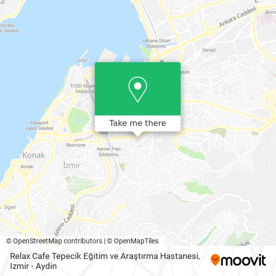 Relax Cafe Tepecik Eğitim ve Araştırma Hastanesi map