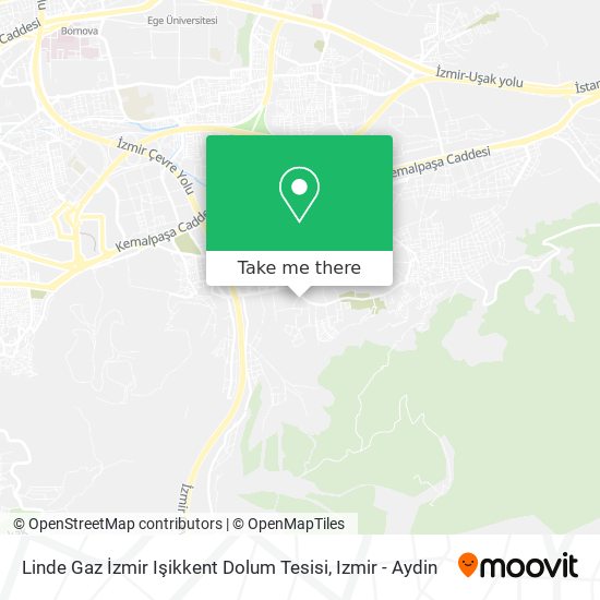 Linde Gaz İzmir Işikkent Dolum Tesisi map