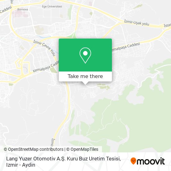 Lang Yuzer Otomotiv A.Ş. Kuru Buz Uretim Tesisi map