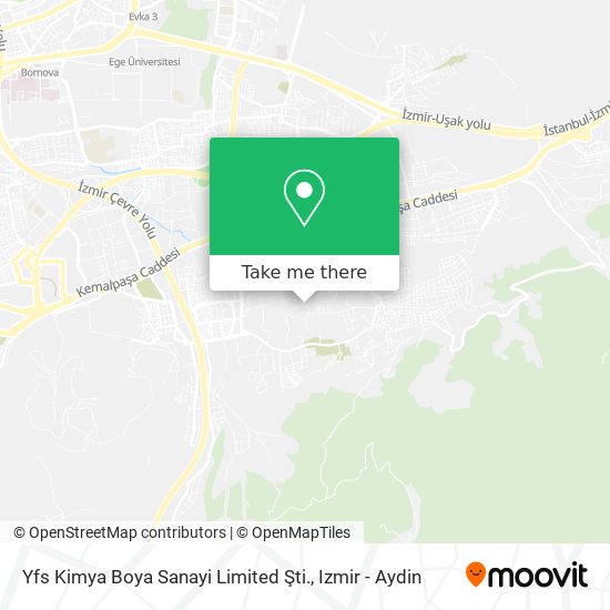 Yfs Kimya Boya Sanayi Limited Şti. map