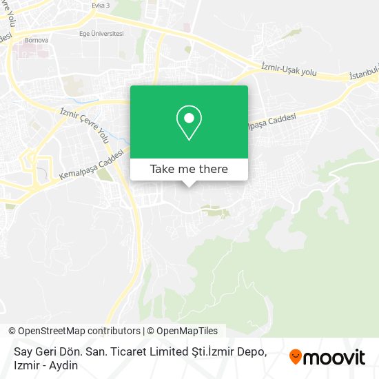 Say Geri Dön. San. Ticaret Limited Şti.İzmir Depo map