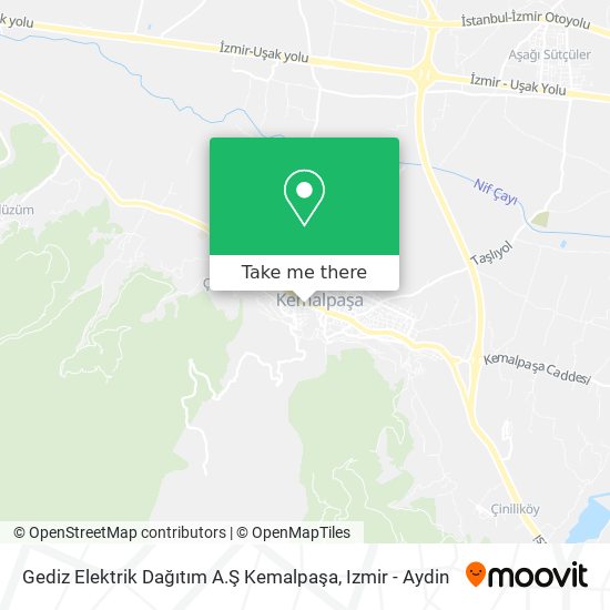 Gediz Elektrik Dağıtım A.Ş Kemalpaşa map