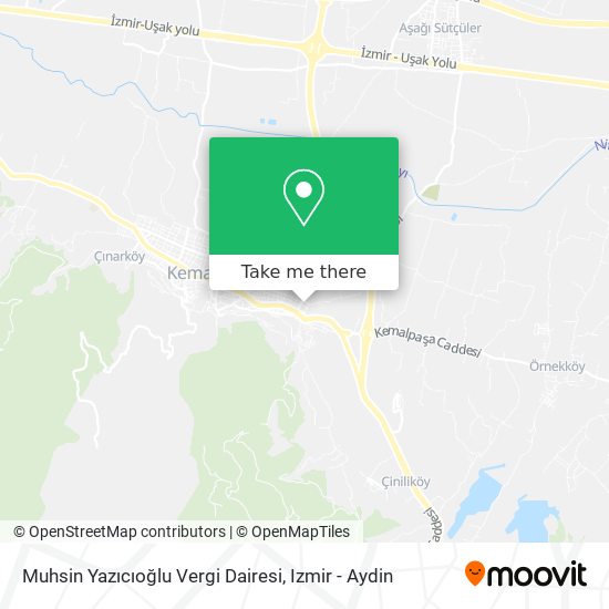 Muhsin Yazıcıoğlu Vergi Dairesi map