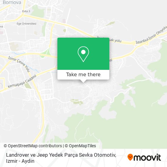 Landrover ve Jeep Yedek Parça Sevka Otomotiv map