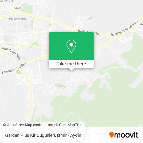 Garden Plus Kir Düğünleri map