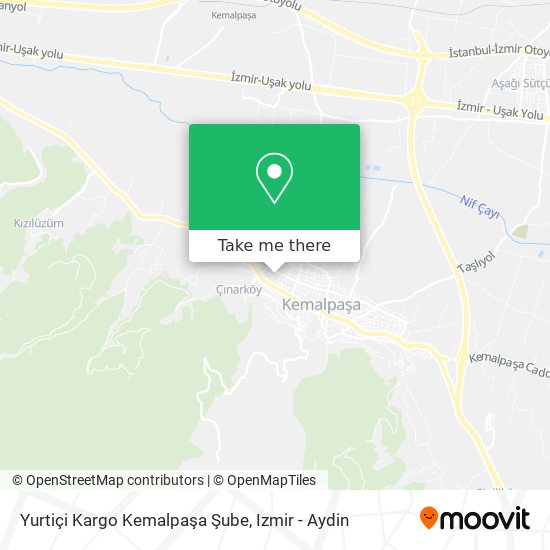 Yurtiçi Kargo Kemalpaşa Şube map