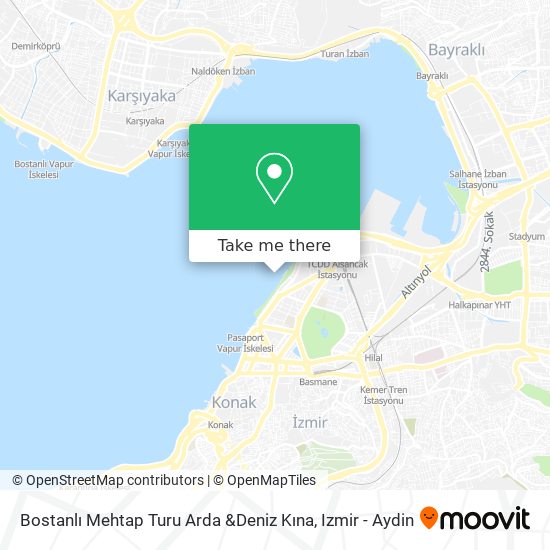 Bostanlı Mehtap Turu Arda &Deniz Kına map