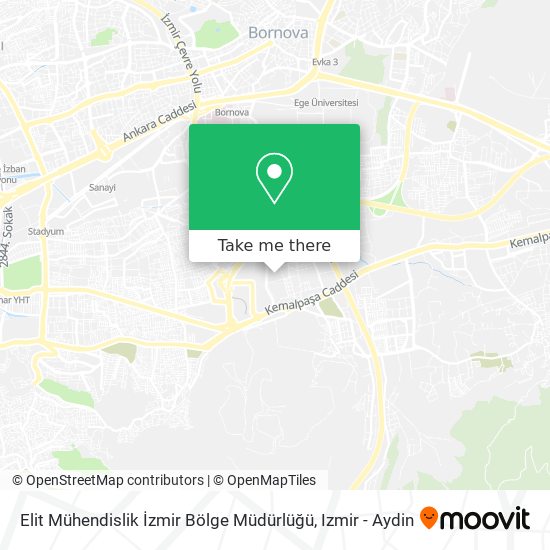Elit Mühendislik İzmir Bölge Müdürlüğü map