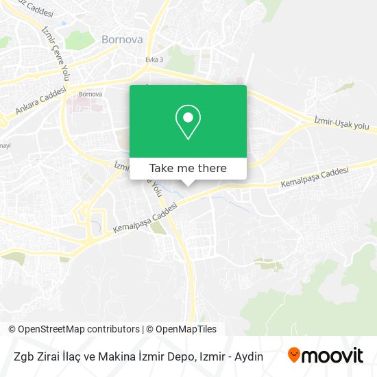 Zgb Zirai İlaç ve Makina İzmir Depo map