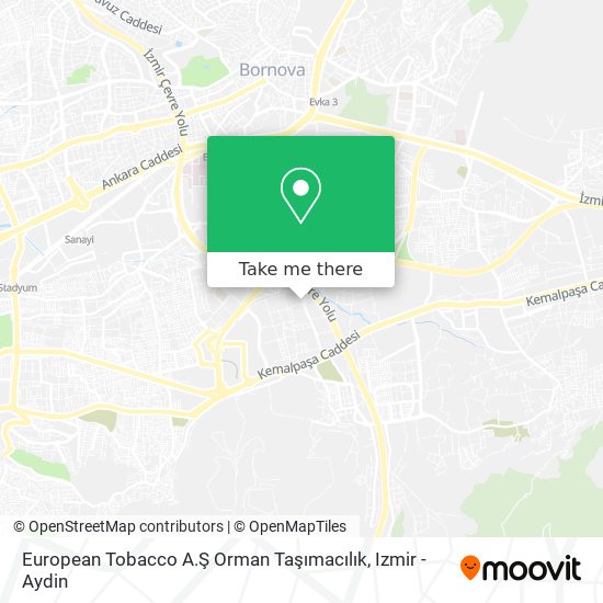 European Tobacco A.Ş Orman Taşımacılık map