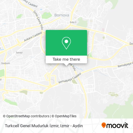 Turkcell Genel Mudurluk İzmir map