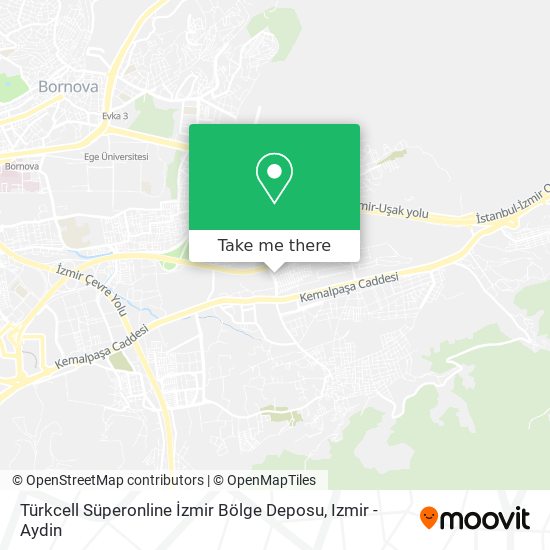 Türkcell Süperonline İzmir Bölge Deposu map