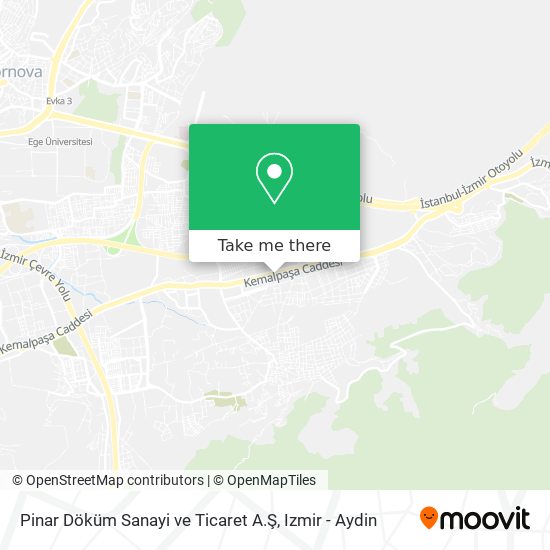 Pinar Döküm Sanayi ve Ticaret A.Ş map