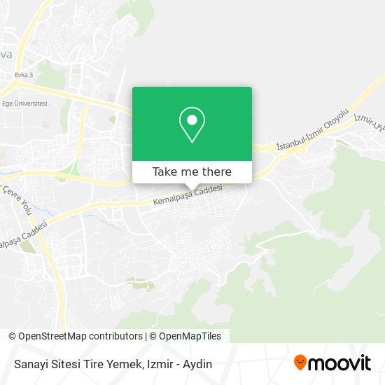 Sanayi Sitesi Tire Yemek map