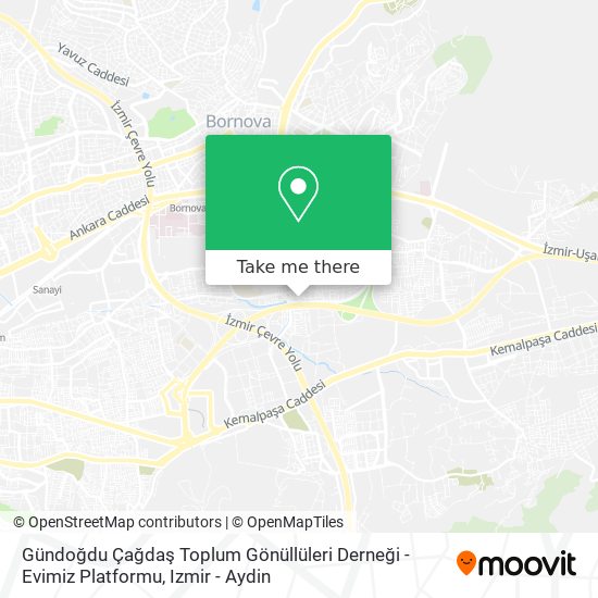 Gündoğdu Çağdaş Toplum Gönüllüleri Derneği - Evimiz Platformu map