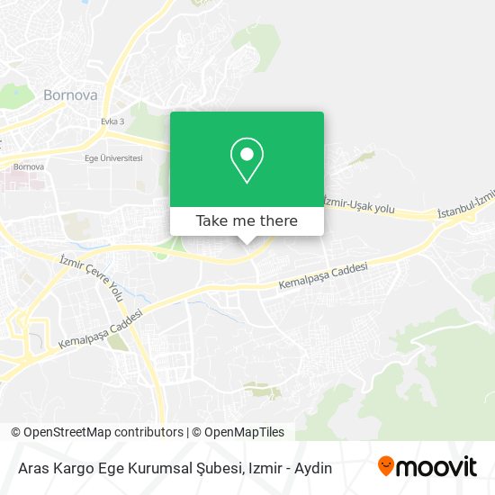 Aras Kargo Ege Kurumsal Şubesi map