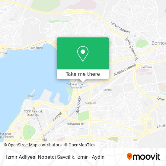 Izmir Adliyesi Nobetci Savcilik map