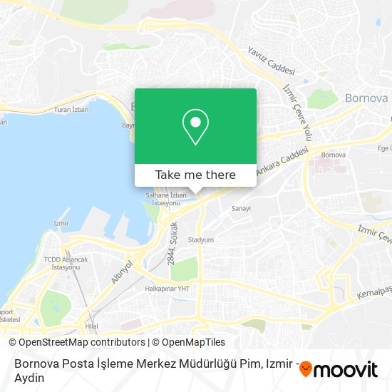 Bornova Posta İşleme Merkez Müdürlüğü Pim map