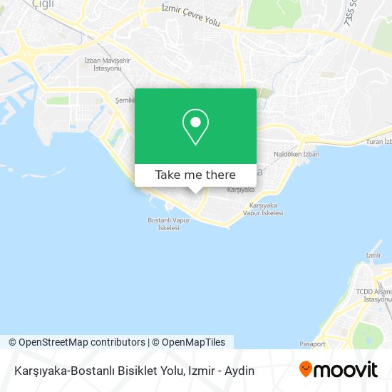 Karşıyaka-Bostanlı Bisiklet Yolu map