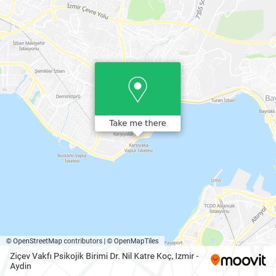 Ziçev Vakfı Psikojik Birimi Dr. Nil Katre Koç map