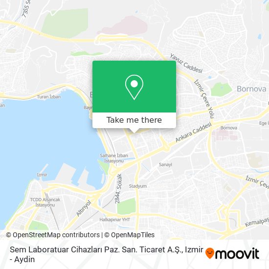 Sem Laboratuar Cihazları Paz. San. Ticaret A.Ş. map