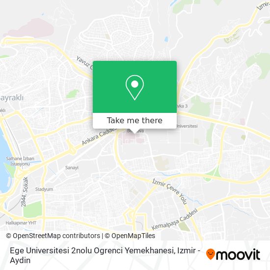 Ege Universitesi 2nolu Ogrenci Yemekhanesi map