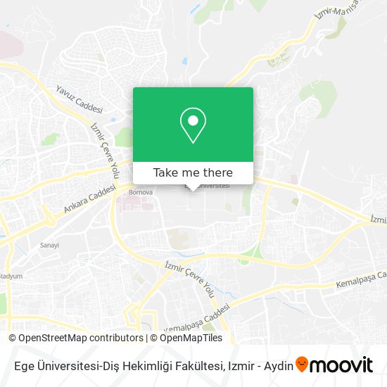 Ege Üniversitesi-Diş Hekimliği Fakültesi map