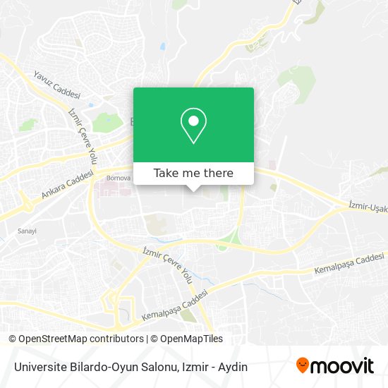 Universite Bilardo-Oyun Salonu map