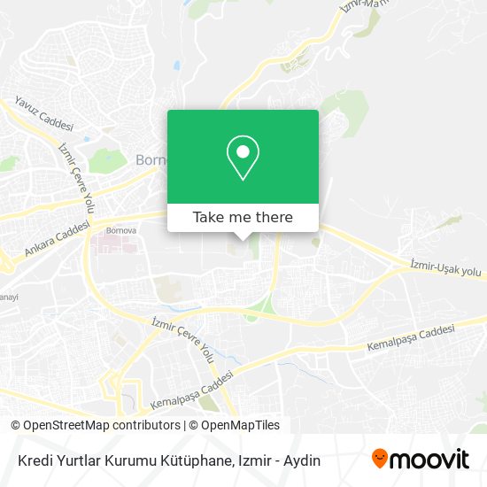 Kredi Yurtlar Kurumu Kütüphane map