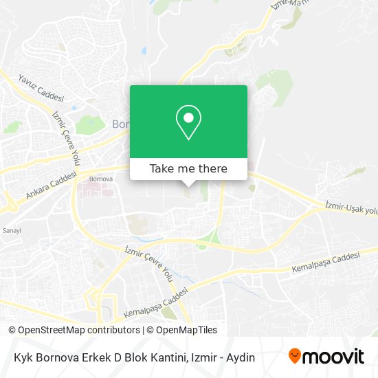 Kyk Bornova Erkek D Blok Kantini map