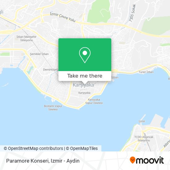 Paramore Konseri map