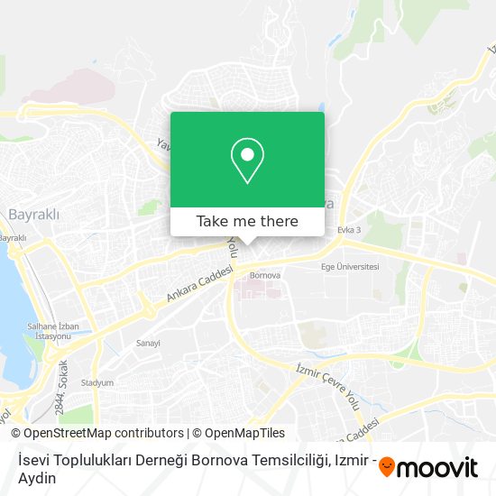 İsevi Toplulukları Derneği Bornova Temsilciliği map