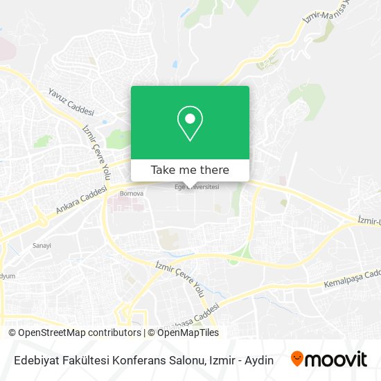 Edebiyat Fakültesi Konferans Salonu map