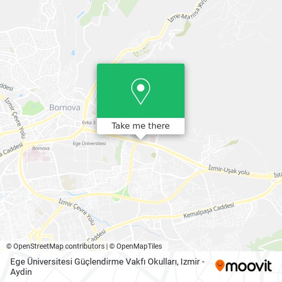 Ege Üniversitesi Güçlendirme Vakfı Okulları map