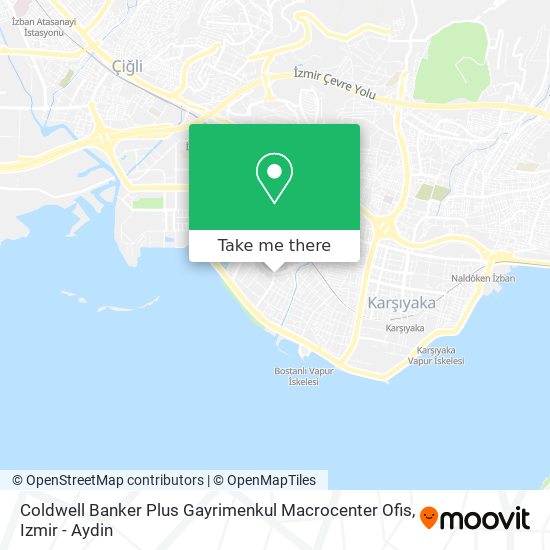 Coldwell Banker Plus Gayrimenkul Macrocenter Ofis map