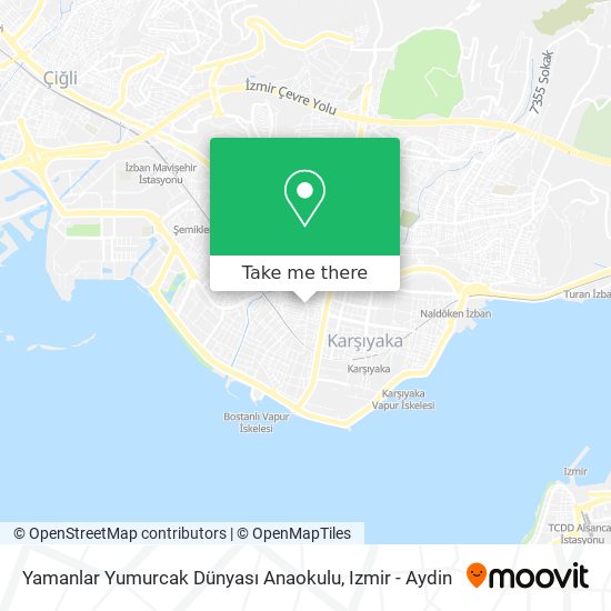 Yamanlar Yumurcak Dünyası Anaokulu map
