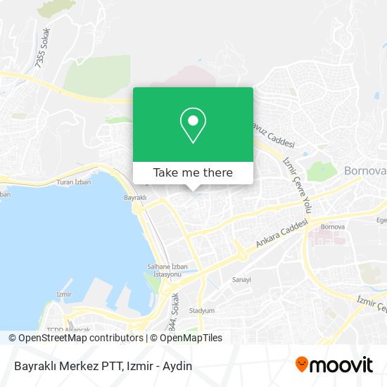 Bayraklı Merkez PTT map