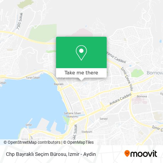 Chp Bayraklı Seçim Bürosu map
