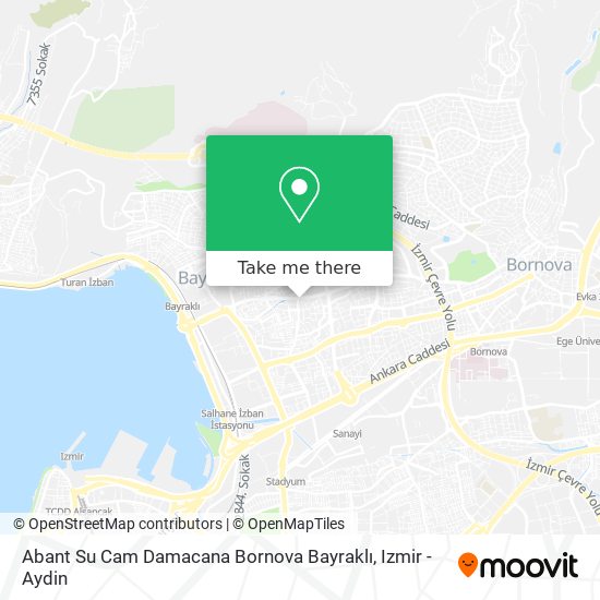 Abant Su Cam Damacana Bornova Bayraklı map
