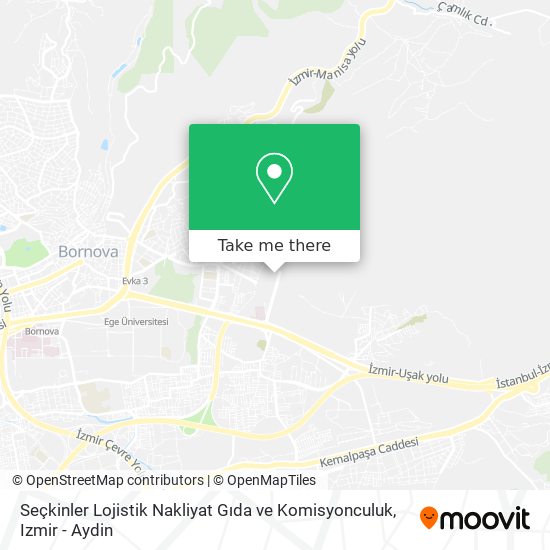 Seçkinler Lojistik Nakliyat Gıda ve Komisyonculuk map