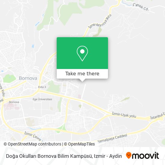 Doğa Okulları Bornova Bilim Kampüsü map