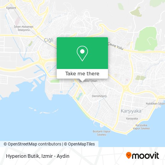 Hyperion Butik map