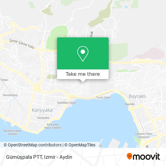 Gümüşpala PTT map