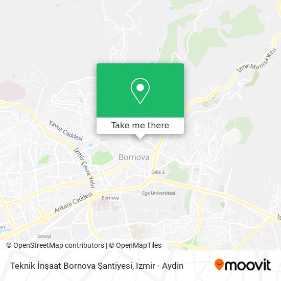 Teknik İnşaat Bornova Şantiyesi map