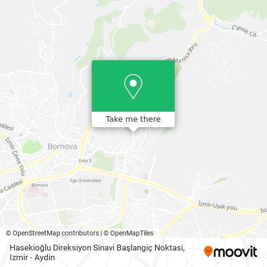 Hasekioğlu Direksiyon Sinavi Başlangiç Noktasi map