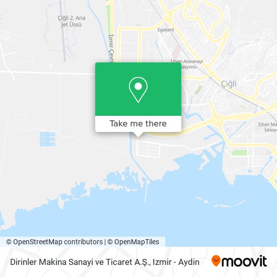 Dirinler Makina Sanayi ve Ticaret A.Ş. map